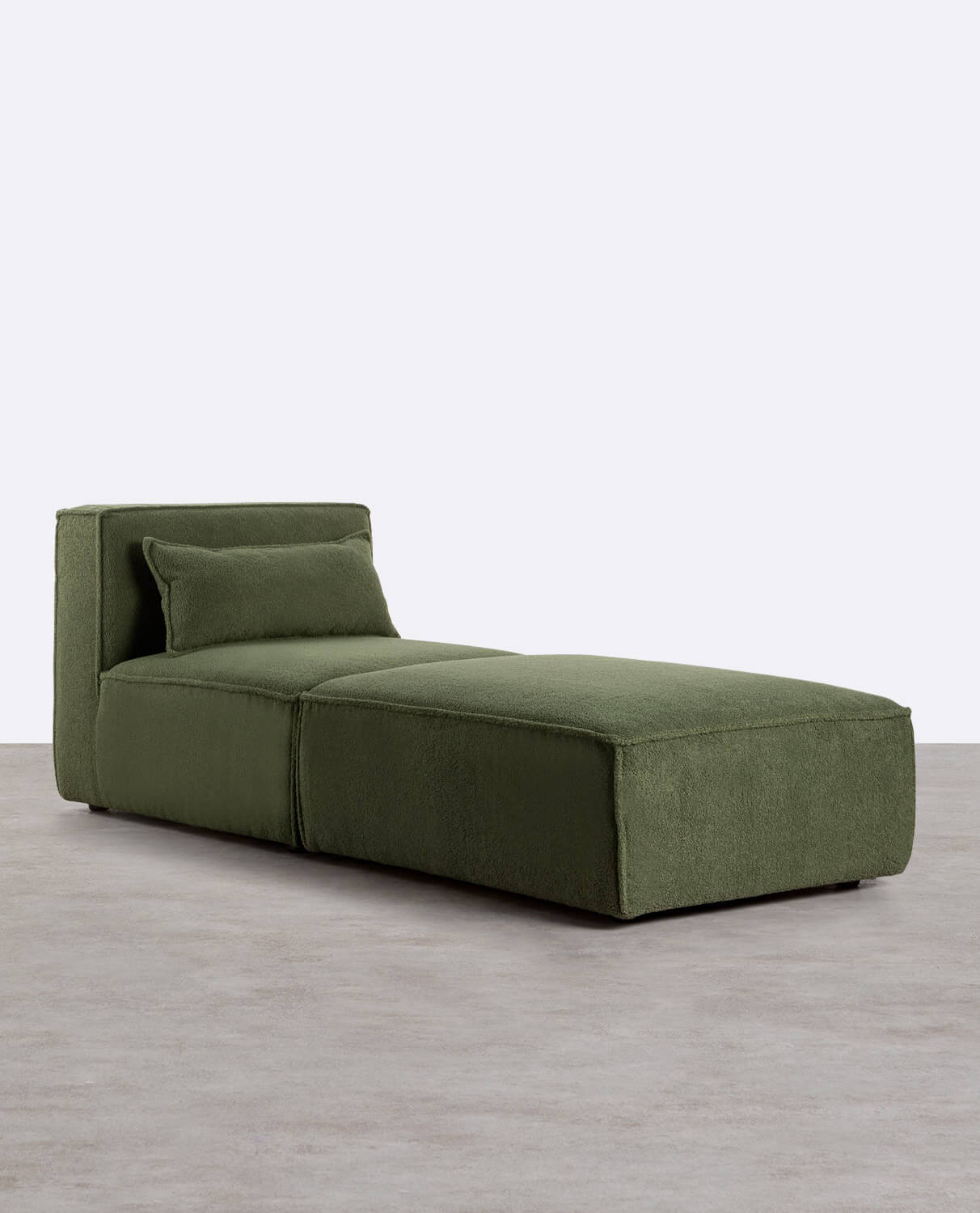 Modularer Sessel mit Pouf aus Bouclé Stoff Kilhe, Galeriebild 1
