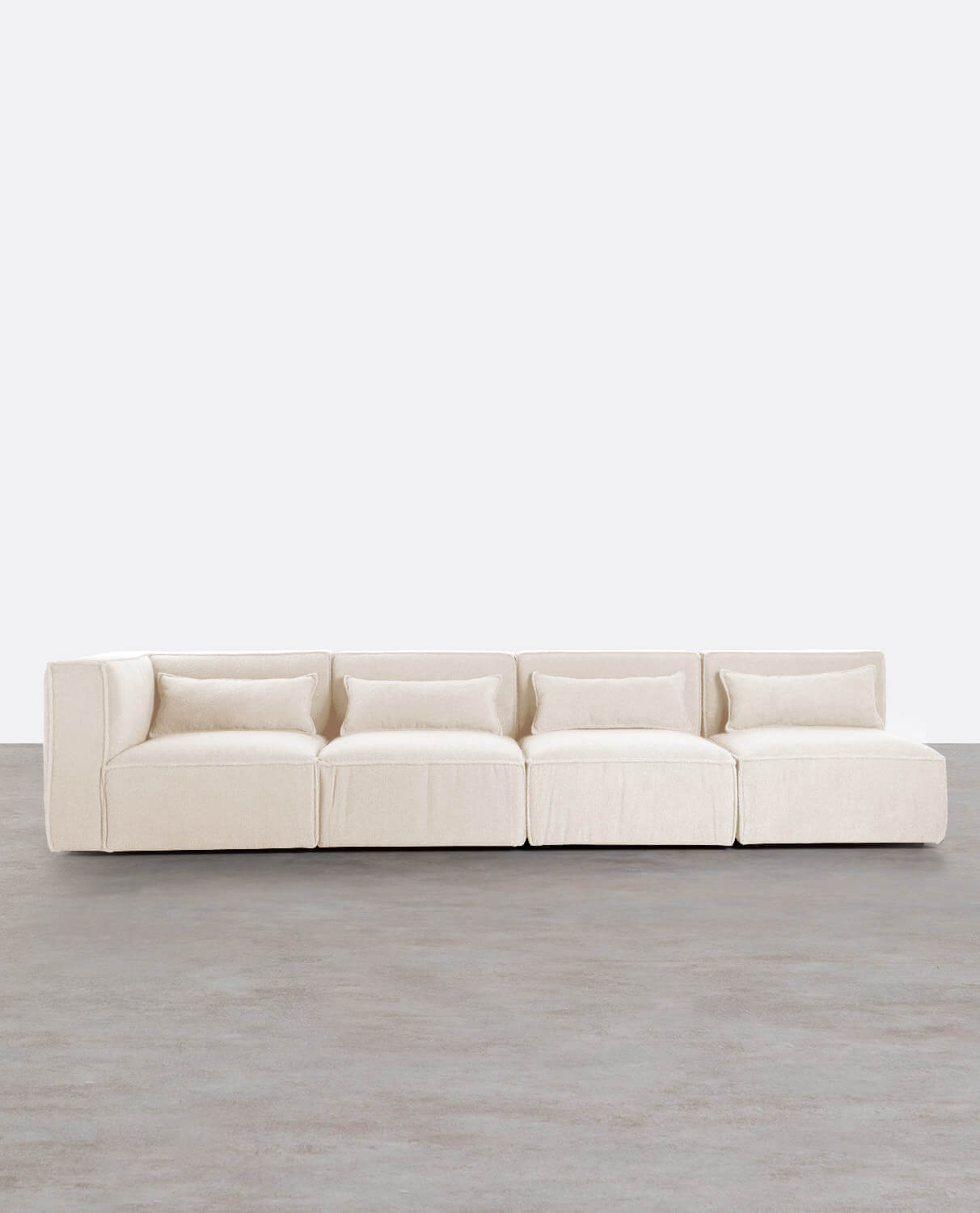 Modulares Sofa 4-Teilig mit 3 Sesseln aus Bouclé Stoff Kilhe, Galeriebild 1