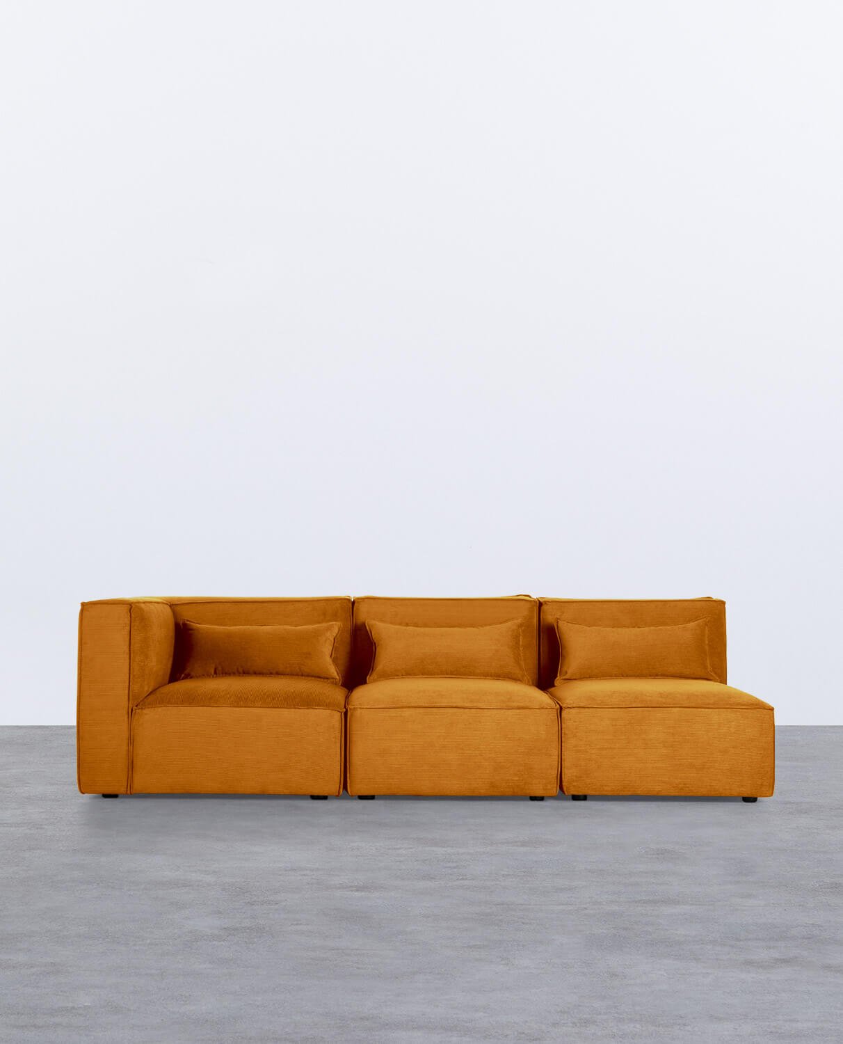  Modulares Sofa 3-Teilig mit 2 Sessel aus Kord Kilhe