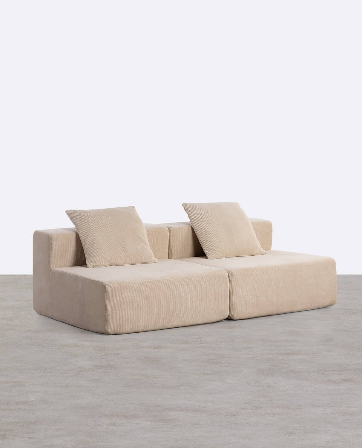 2 Stück Cord-Sofa vakuumverpackt Grecia, Galeriebild 1