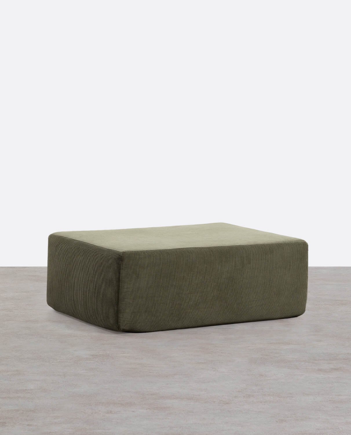 Vakuumverpackter Kordsamt-Pouf Grecia, Galeriebild 1