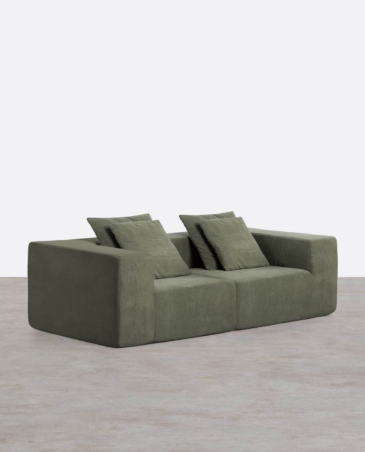 2 Stück Cord-Ecksofa vakuumverpackt Grecia, Galeriebild 1