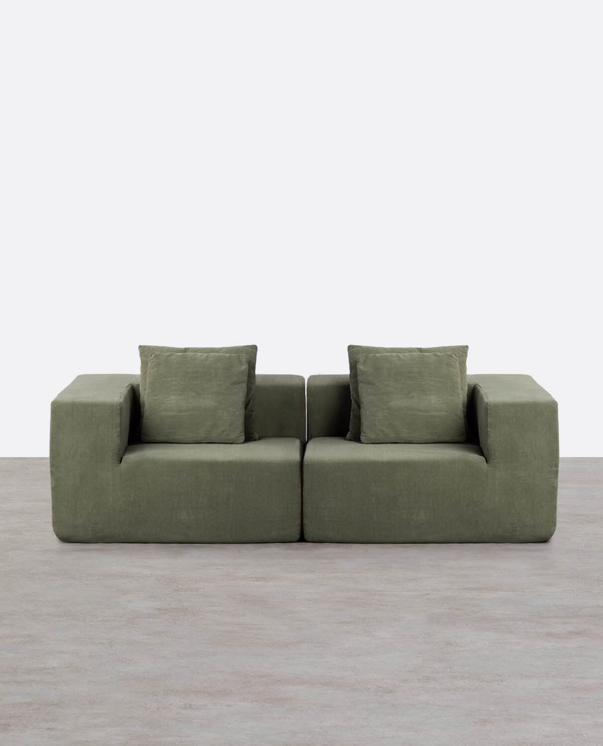 2 Stück Cord-Ecksofa vakuumverpackt Grecia, Galeriebild 2