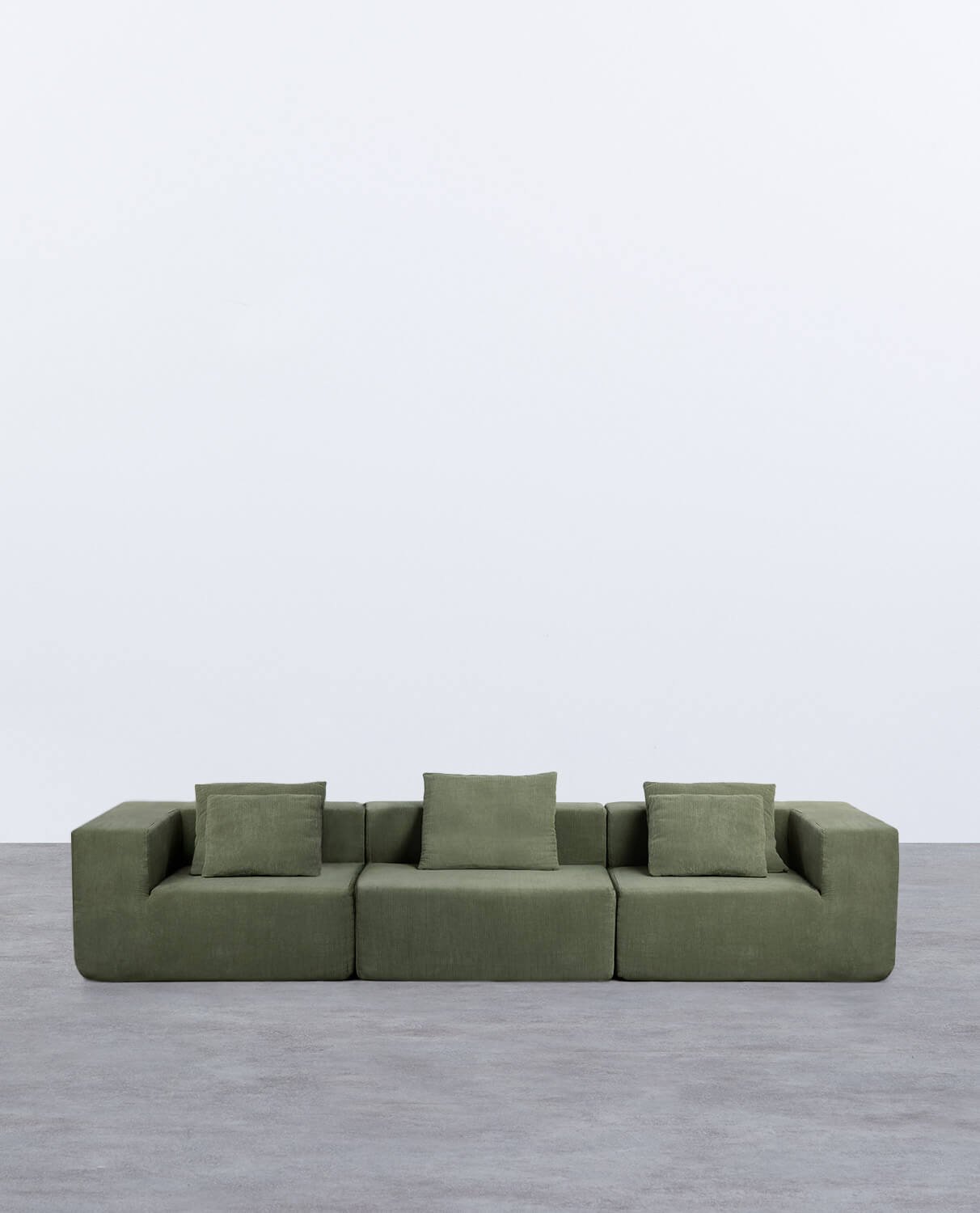 3 Stück Ecksofa mit 1 Kordsessel vakuumverpackt Grecia