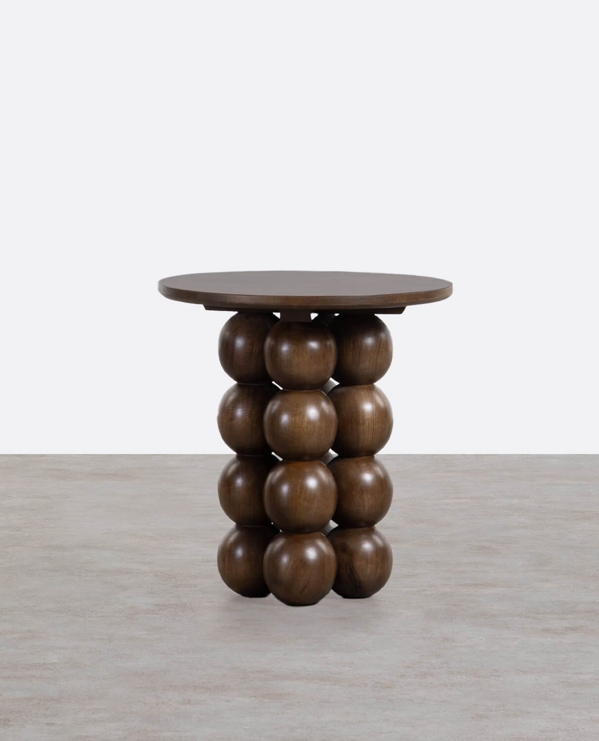 Runder Beistelltisch Demian aus Mangoholz (Ø50 cm), Galeriebild 1