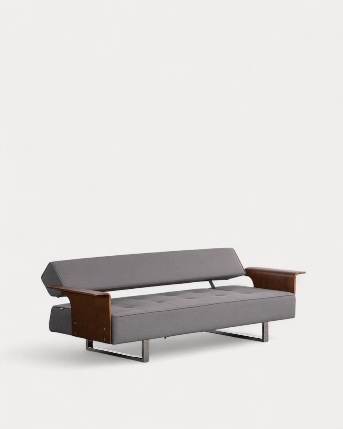 Neue 3-Sitzer-Schlafsofa 70S mit Armlehnen aus Holz und Stoff , Galeriebild 1