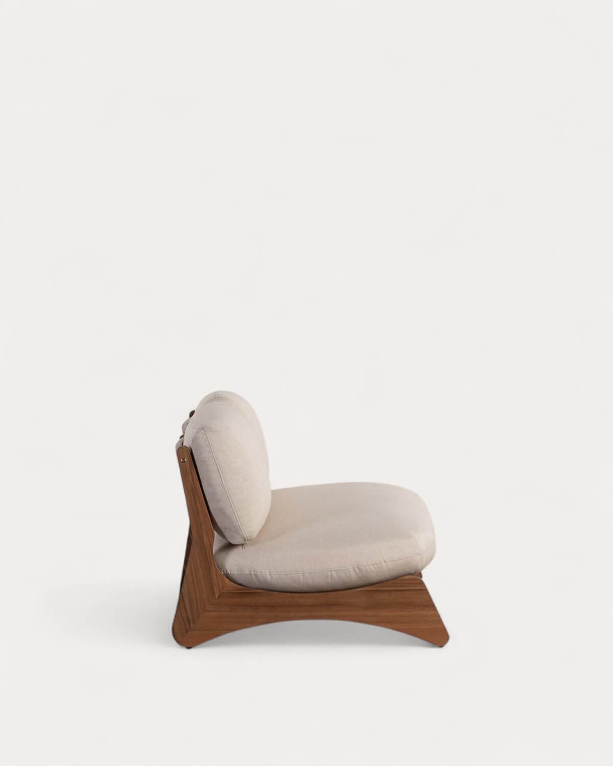 2-Sitzer-Gartensofa aus Akazienholz mit Kissen aus Lorent-Stoff, Galeriebild 4