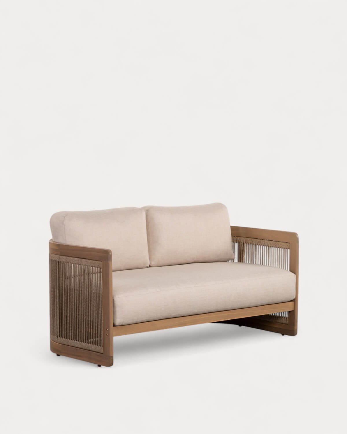 2-Sitzer-Gartensofa aus Akazienholz mit Mares-Kissen, Galeriebild 1