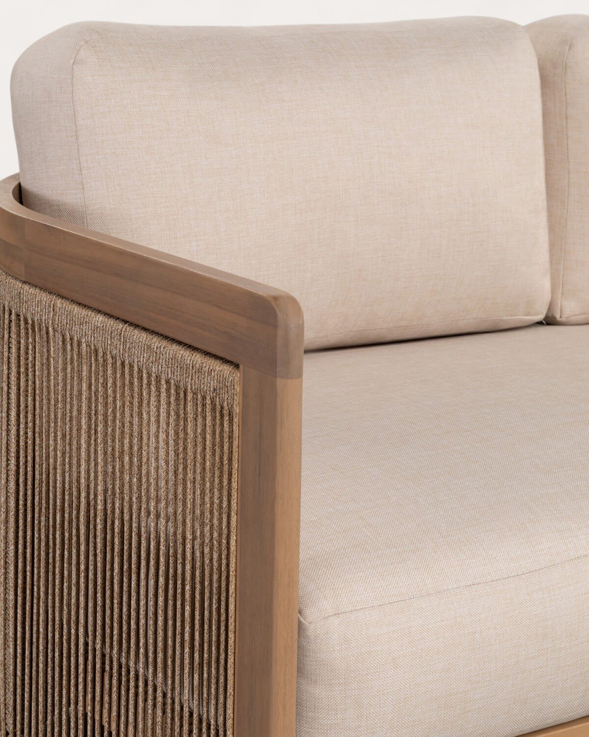 2-Sitzer-Gartensofa aus Akazienholz mit Mares-Kissen, Galeriebild 6