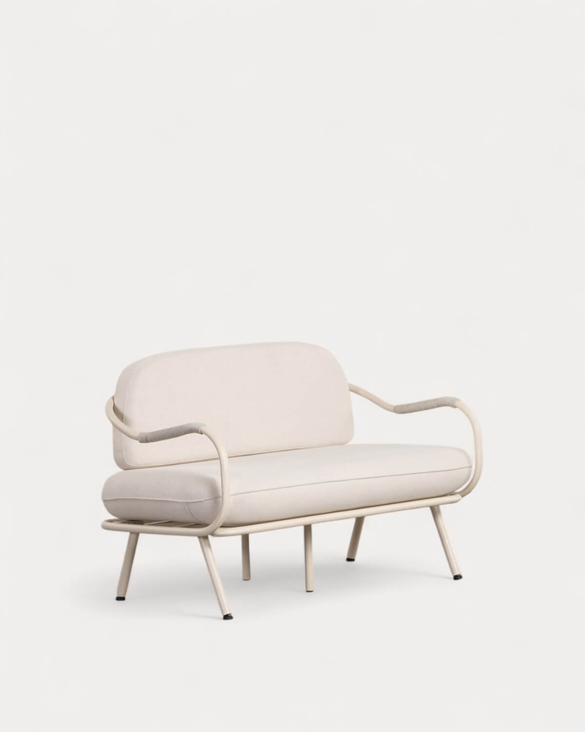 Xoan 2-Sitzer-Gartensofa aus Metall und Stoff, Galeriebild 1