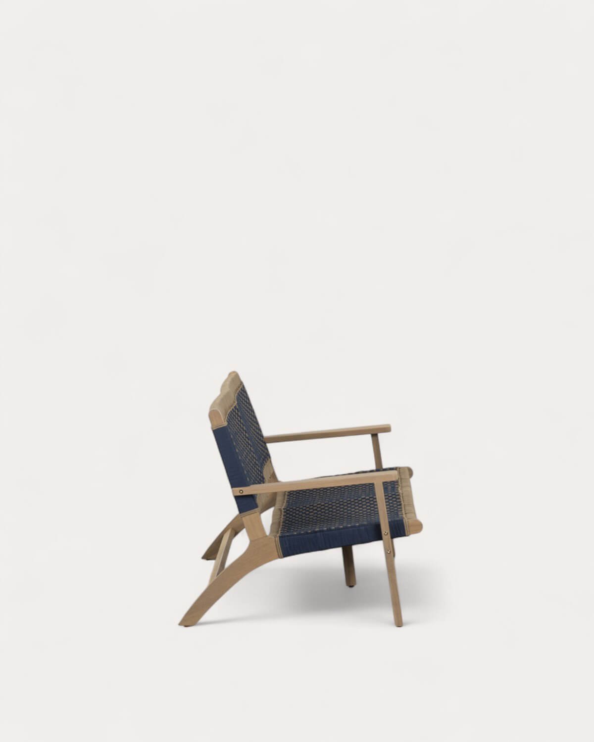 2-Sitzer-Gartensofa aus Akazienholz und Mirle-Seil , Galeriebild 4