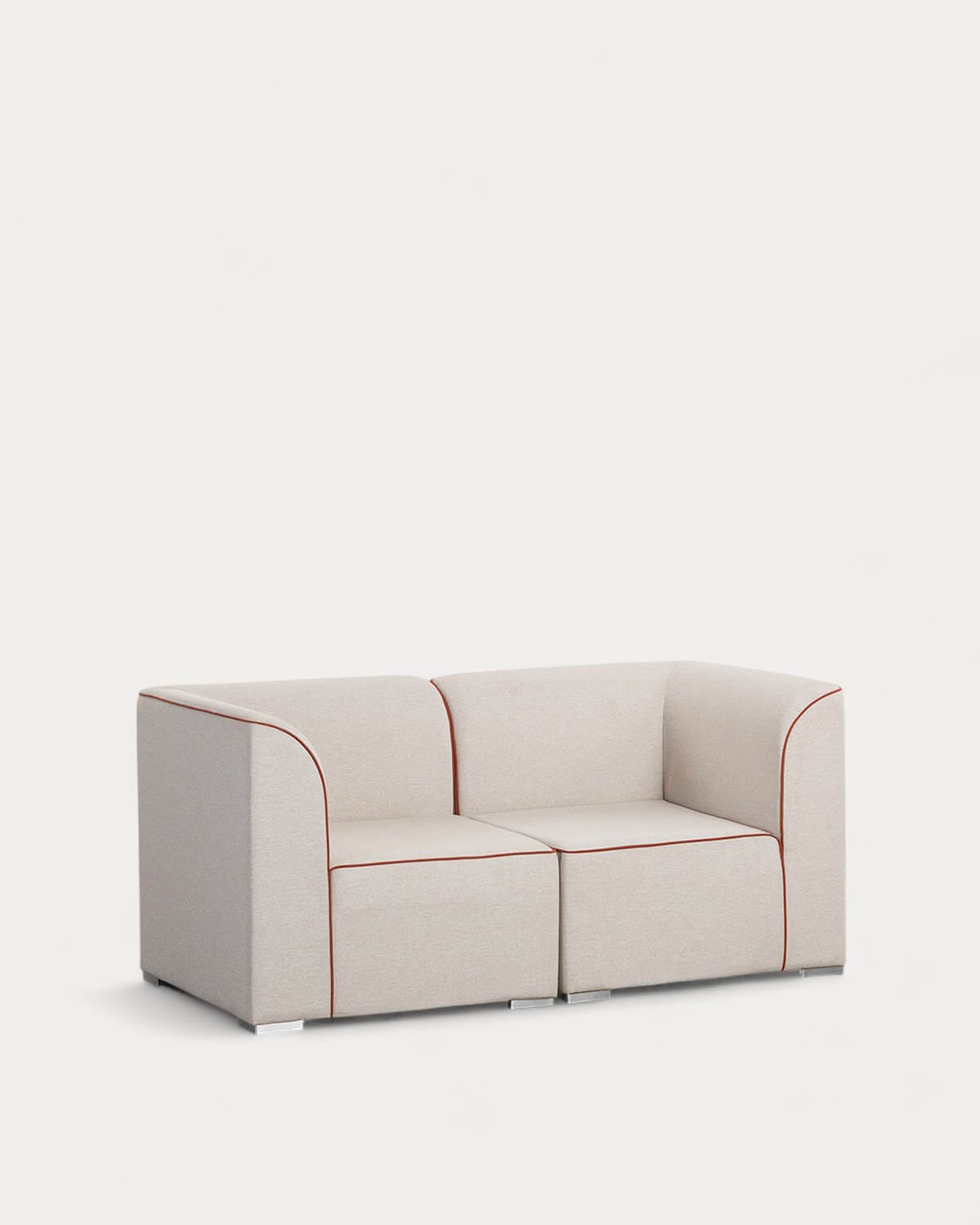 Modulares Gartensofa mit 2 Eckstücken aus Lagos-Stoff, Galeriebild 3