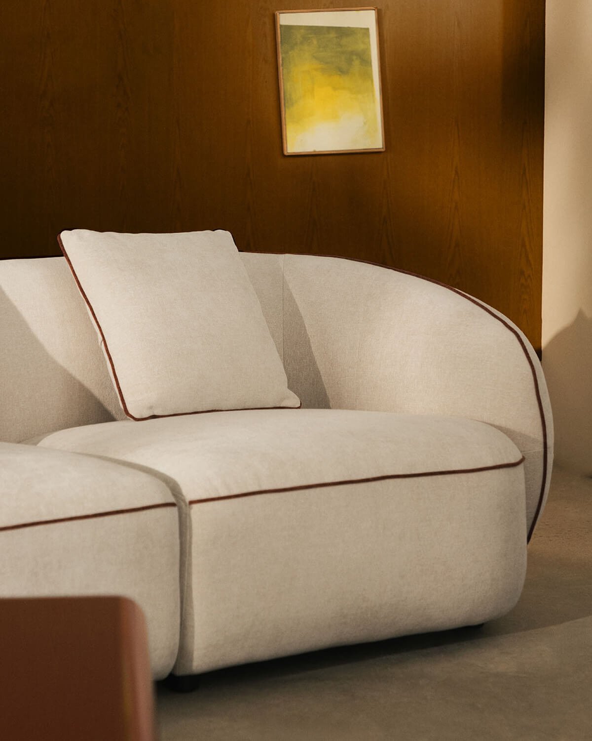 Zweiteiliges Modulares Ecksofa aus Ilham-Stoff , Galeriebild 2