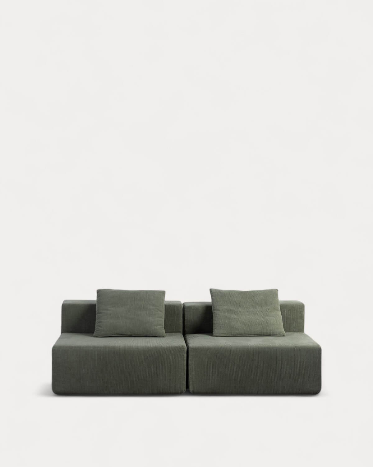 2 Stück Cord-Sofa vakuumverpackt Grecia