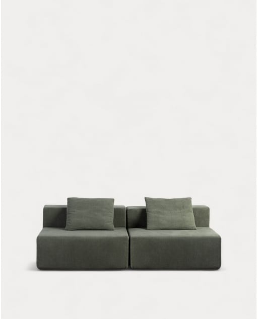2 Stück Cord-Sofa vakuumverpackt Grecia