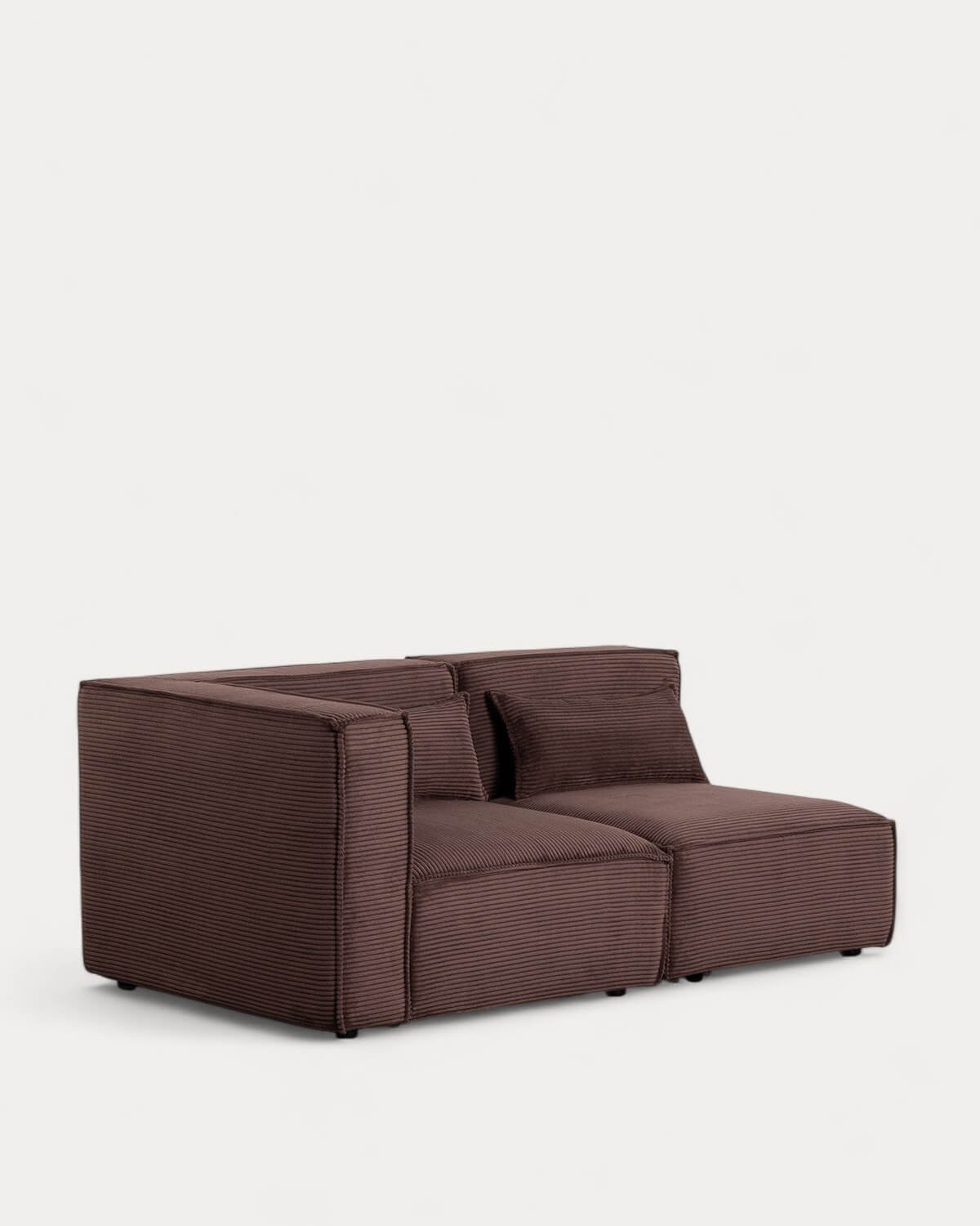 Modulares Ecksofa und Sessel aus Dickem Cord, 2 Teile Kilhe, Galeriebild 1