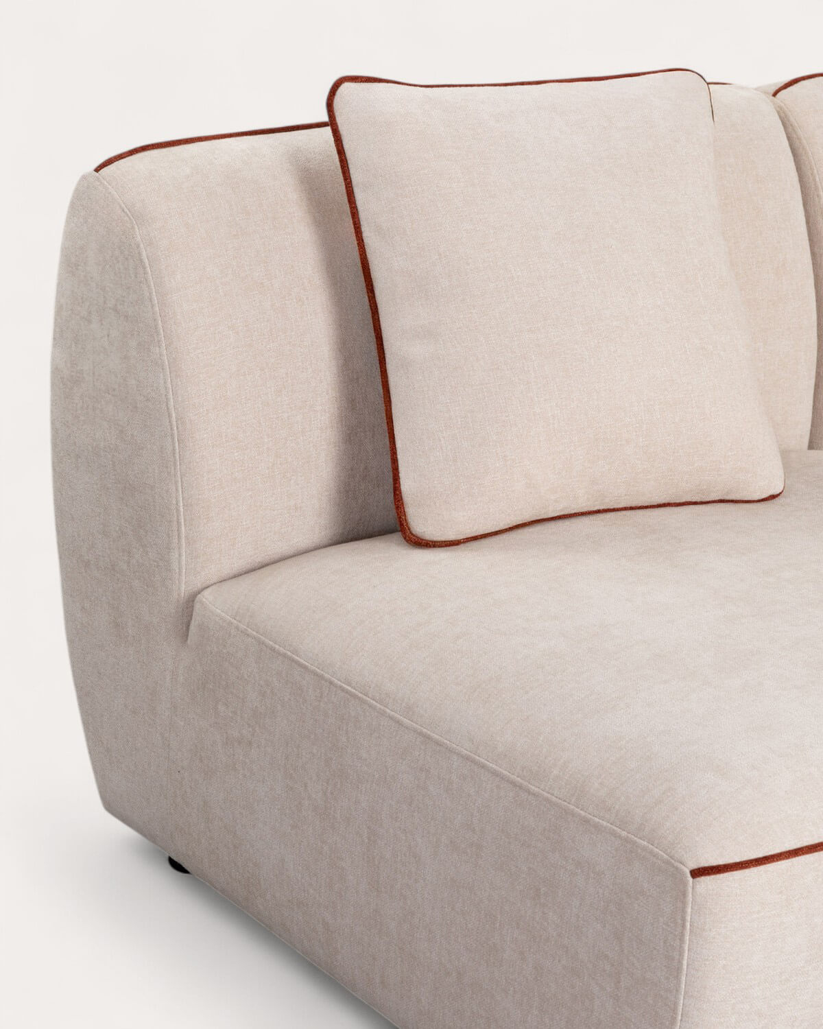 Modulares 2-teiliges Ecksofa mit Ilham-Stoffsessel, Galeriebild 3