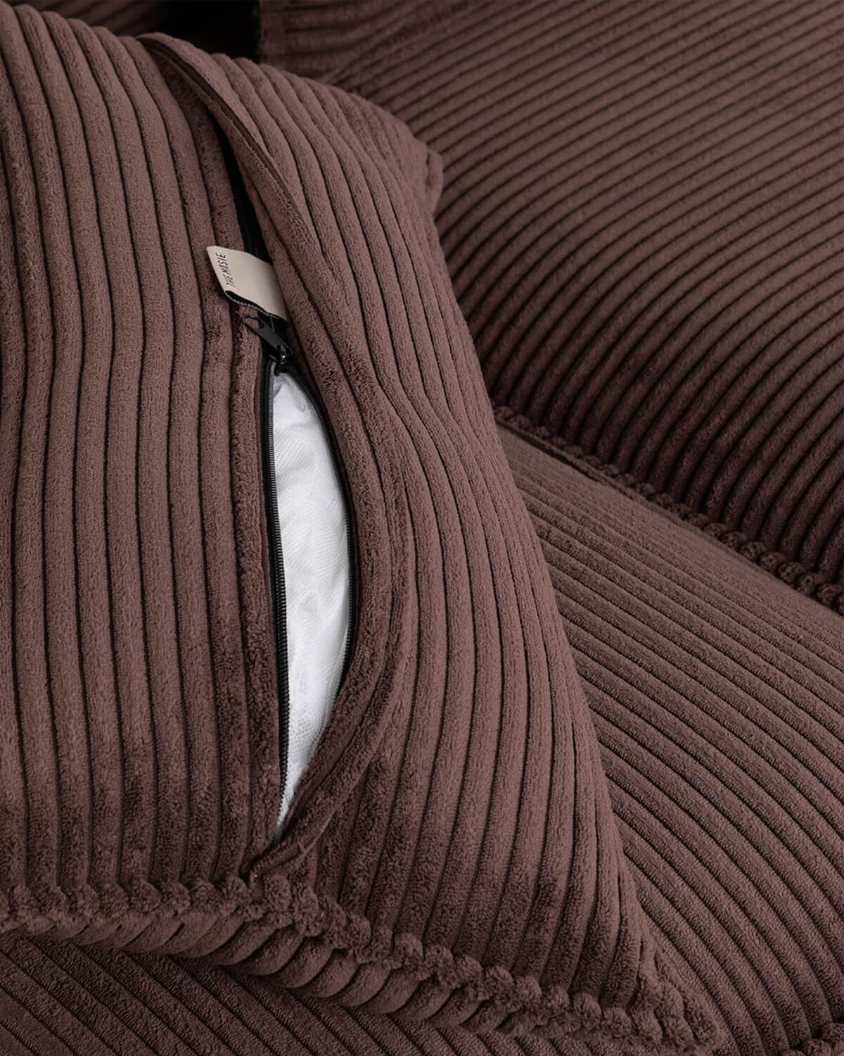 Modulares 2er-Sofa aus Dickem Kord-Kilhe, Galeriebild 4