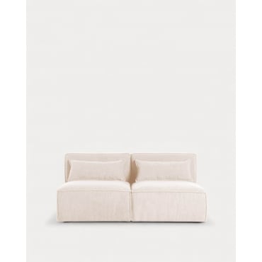 Modulares Sofa 2-Teilig aus Bouclé Stoff Kilhe Bouclé -Weiß Alabaster - The Masie