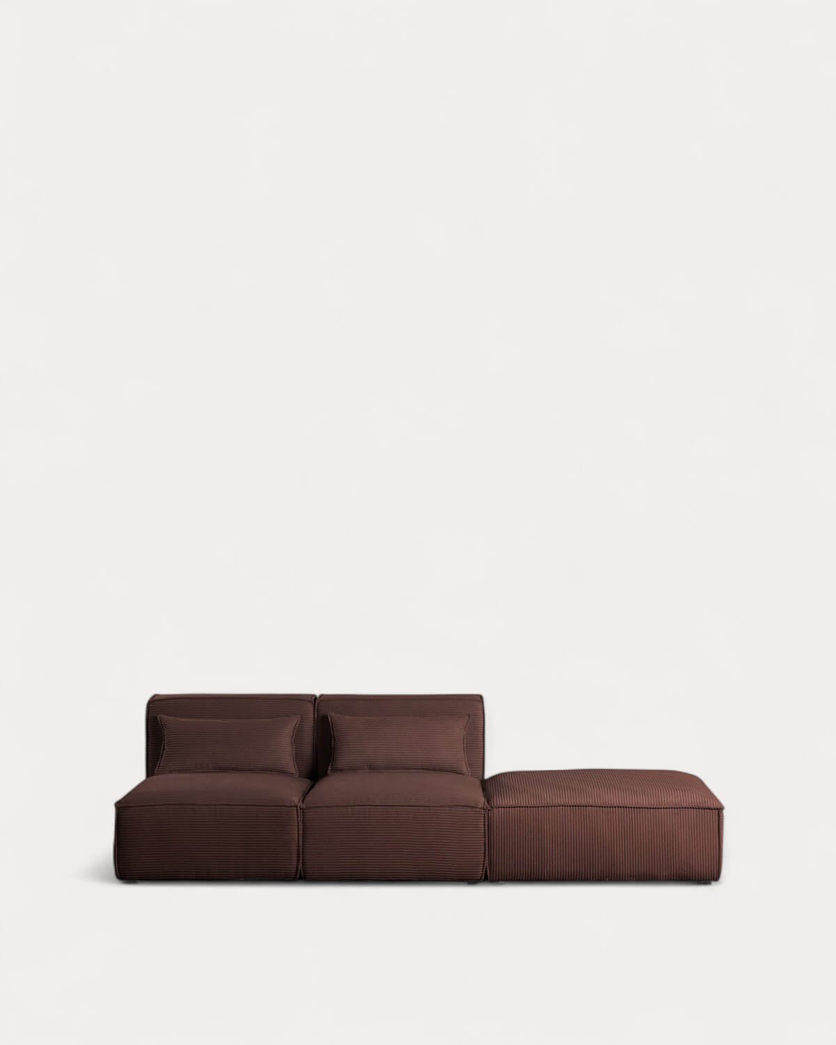 Modulares 2-teiliges Sofa mit dickem Kord-Puff Kilhe, Galeriebild 2