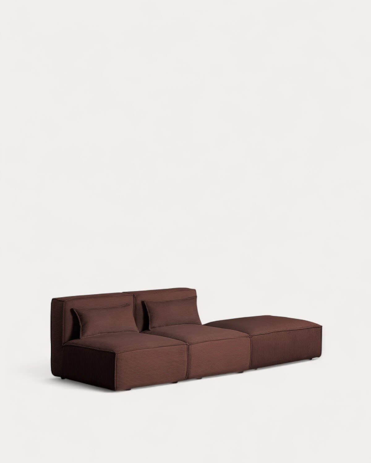 Modulares 2-teiliges Sofa mit dickem Kord-Puff Kilhe, Galeriebild 1