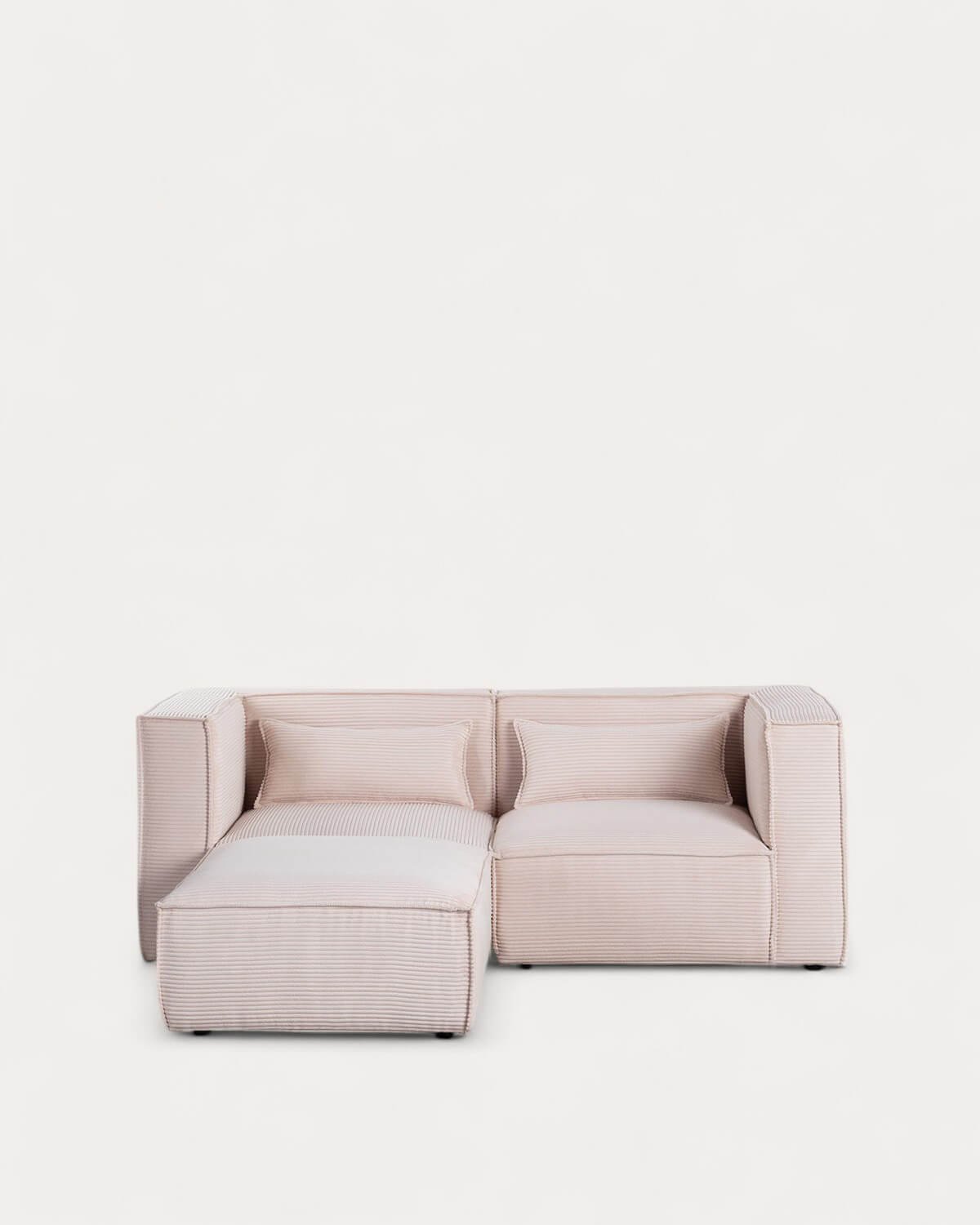 Modulares Ecksofa 2-tlg. mit Dickem Kordbezug Kilhe