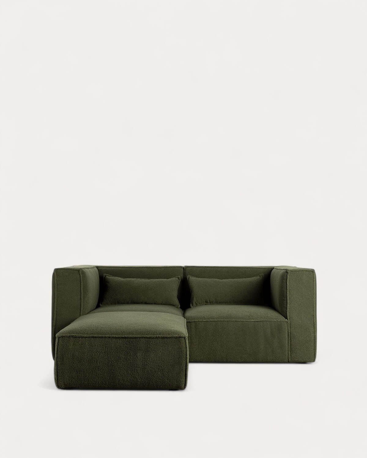 Modulares Sofa 2-Teilig mit Eckteilen aus Bouclé Stoff Kilhe, Galeriebild 1