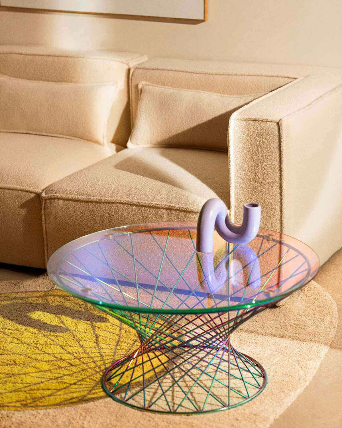 Modulares Sofa 2-Teilig mit Eckteilen aus Bouclé Stoff Kilhe, Galeriebild 2