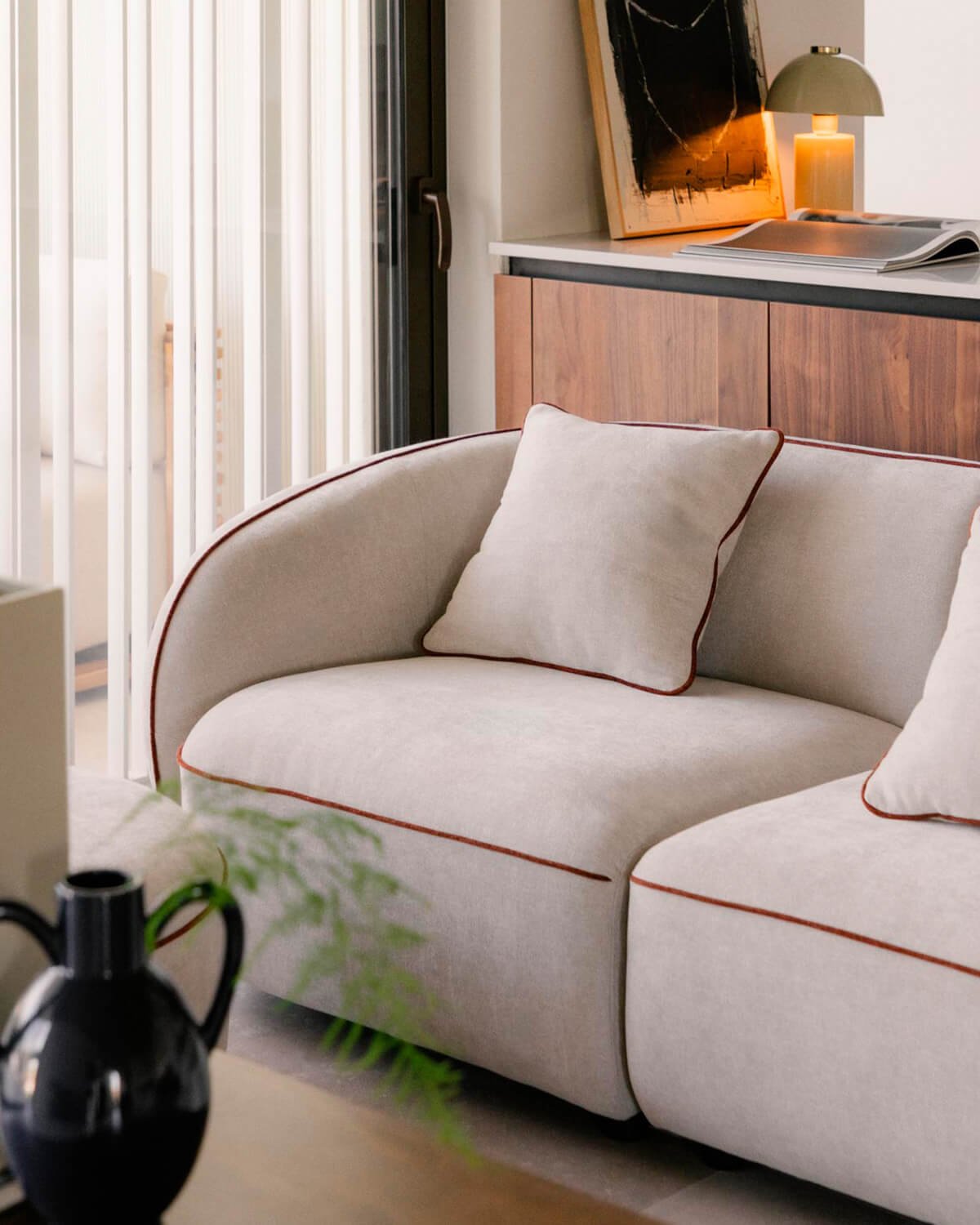 Linkes Stoff-Ecksesselmodul für Ilham-Sofa, Galeriebild 2
