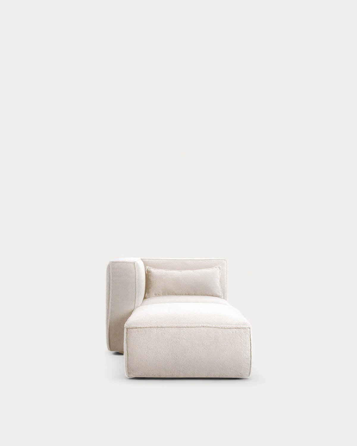 Modulares Ecksofa mit Pouf aus Bouclé Stoff Kilhe, Galeriebild 6