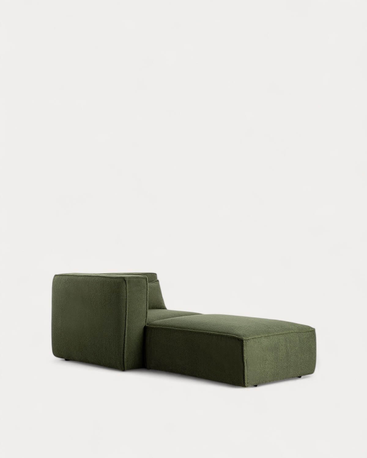 Modulares Ecksofa mit Pouf aus Bouclé Stoff Kilhe, Galeriebild 1