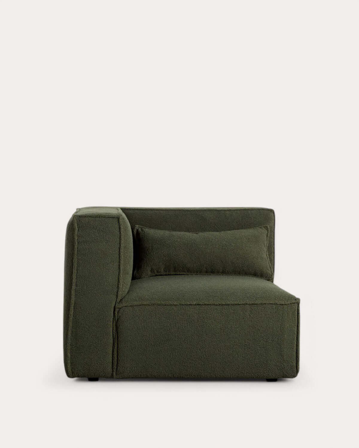 Modulares Ecksofa mit Pouf aus Bouclé Stoff Kilhe, Galeriebild 2