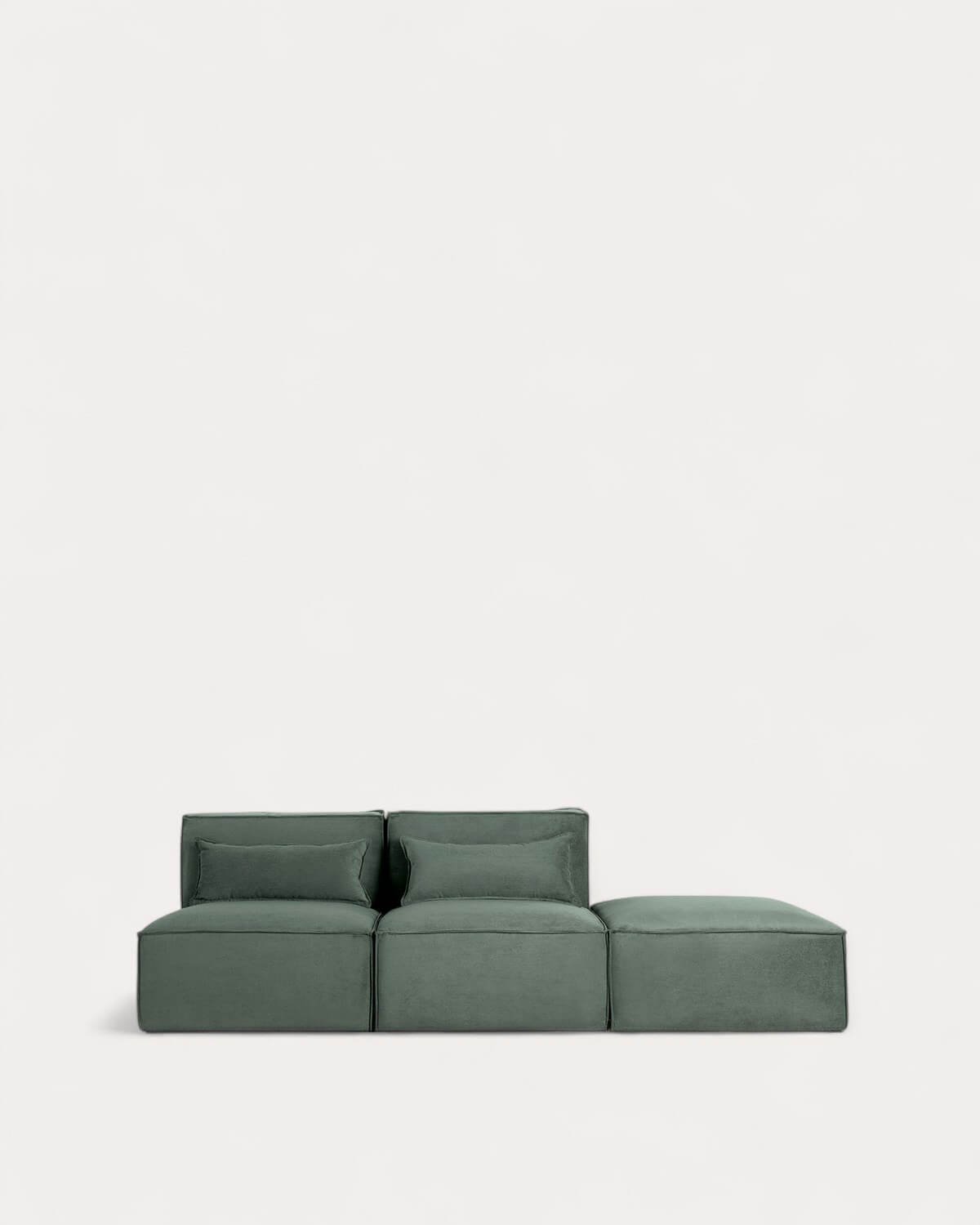 Modulares Sofa 2-Teilig und Pouf aus Kord Kilhe, Galeriebild 1