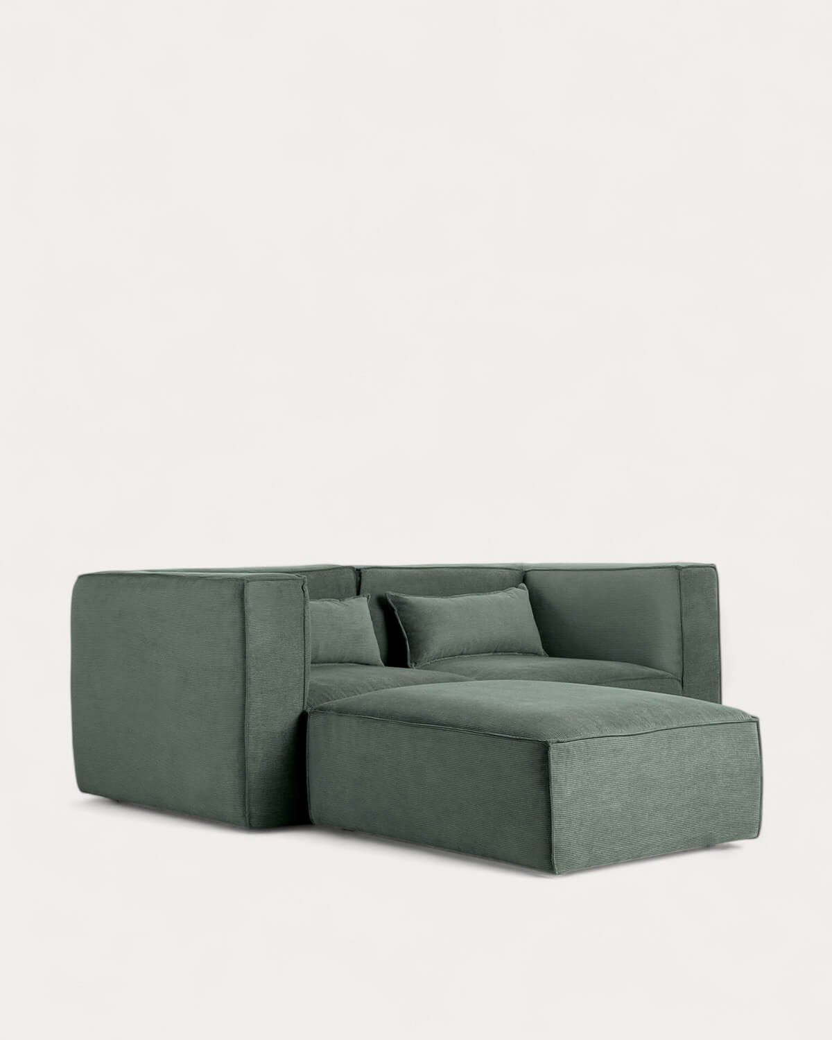 Modulares Sofa 2-Teilig mit Ecksofa und Pouf aus Kord Kilhe, Galeriebild 2