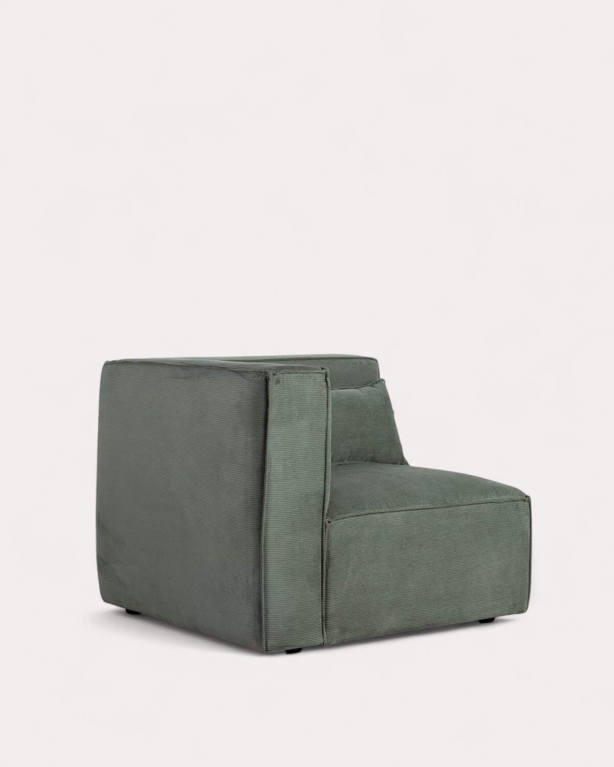 Modulares Sofa 2-Teilig mit Ecksofa und Pouf aus Kord Kilhe, Galeriebild 3