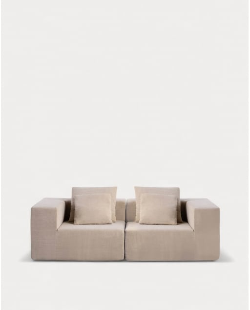2 Stück Cord-Ecksofa vakuumverpackt Grecia
