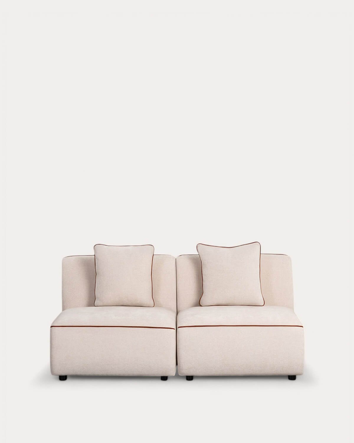 2-Teiliges Modulares Sofa Ilham Stoffsessel 