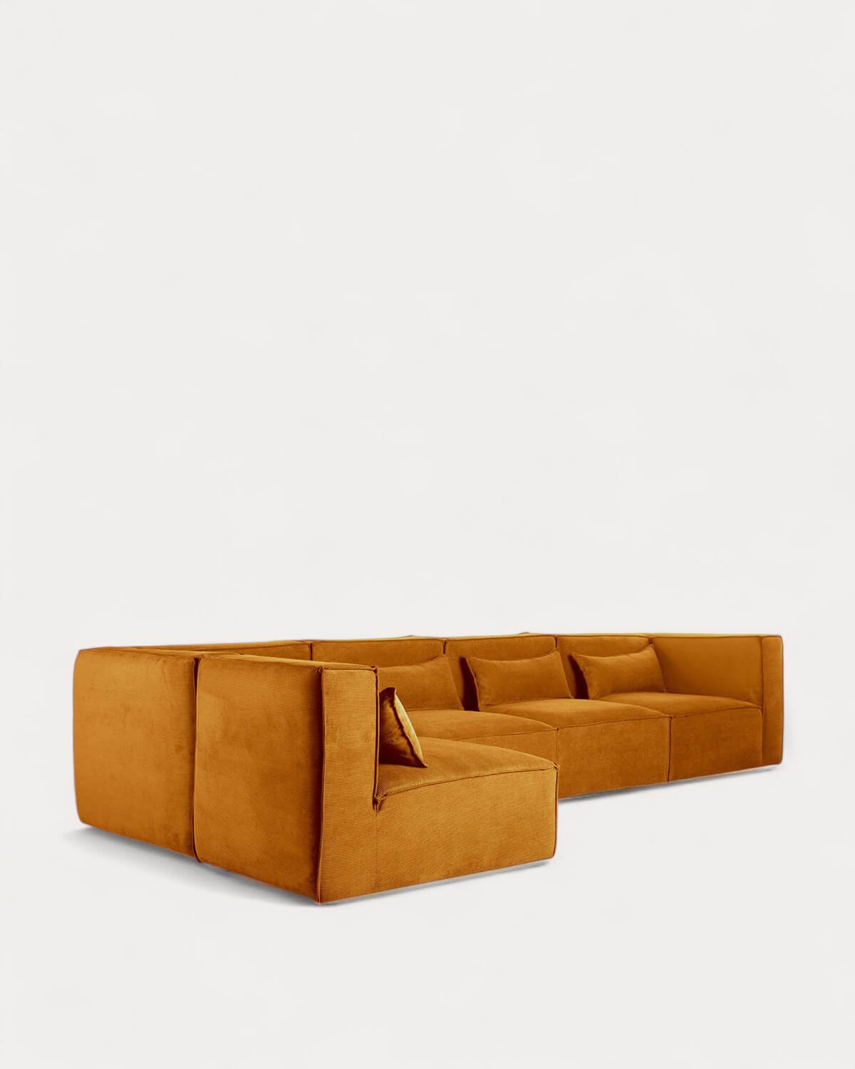 Modulares Sofa 5-Teilig mit 2 Ecksesseln aus Kord Kilhe, Galeriebild 2