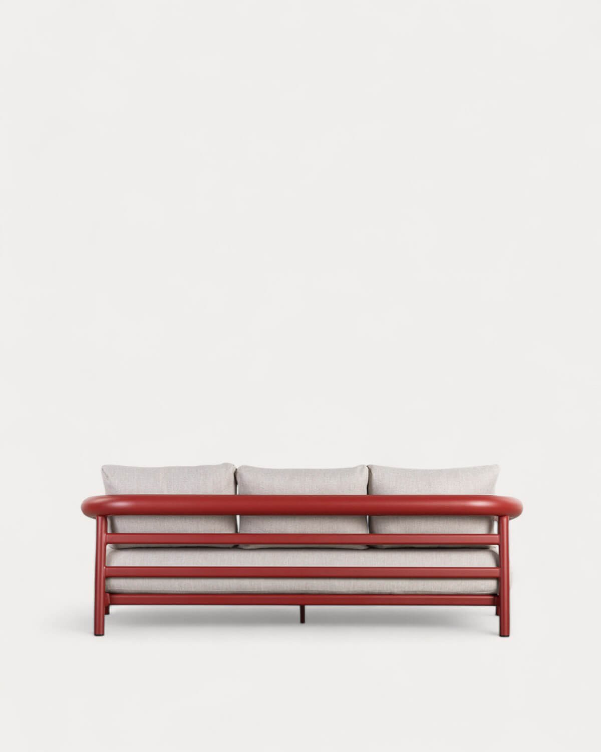 3-Sitzer-Gartensofa aus Aluminium mit Cheryl-Kissen, Galeriebild 5