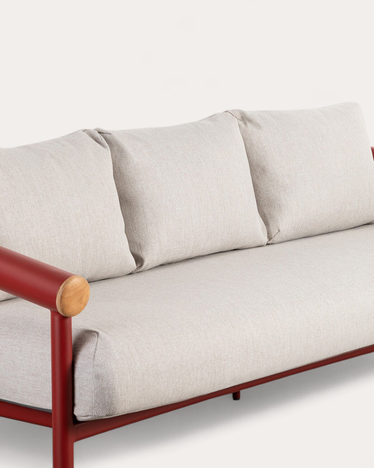3-Sitzer-Gartensofa aus Aluminium mit Cheryl-Kissen, Galeriebild 7