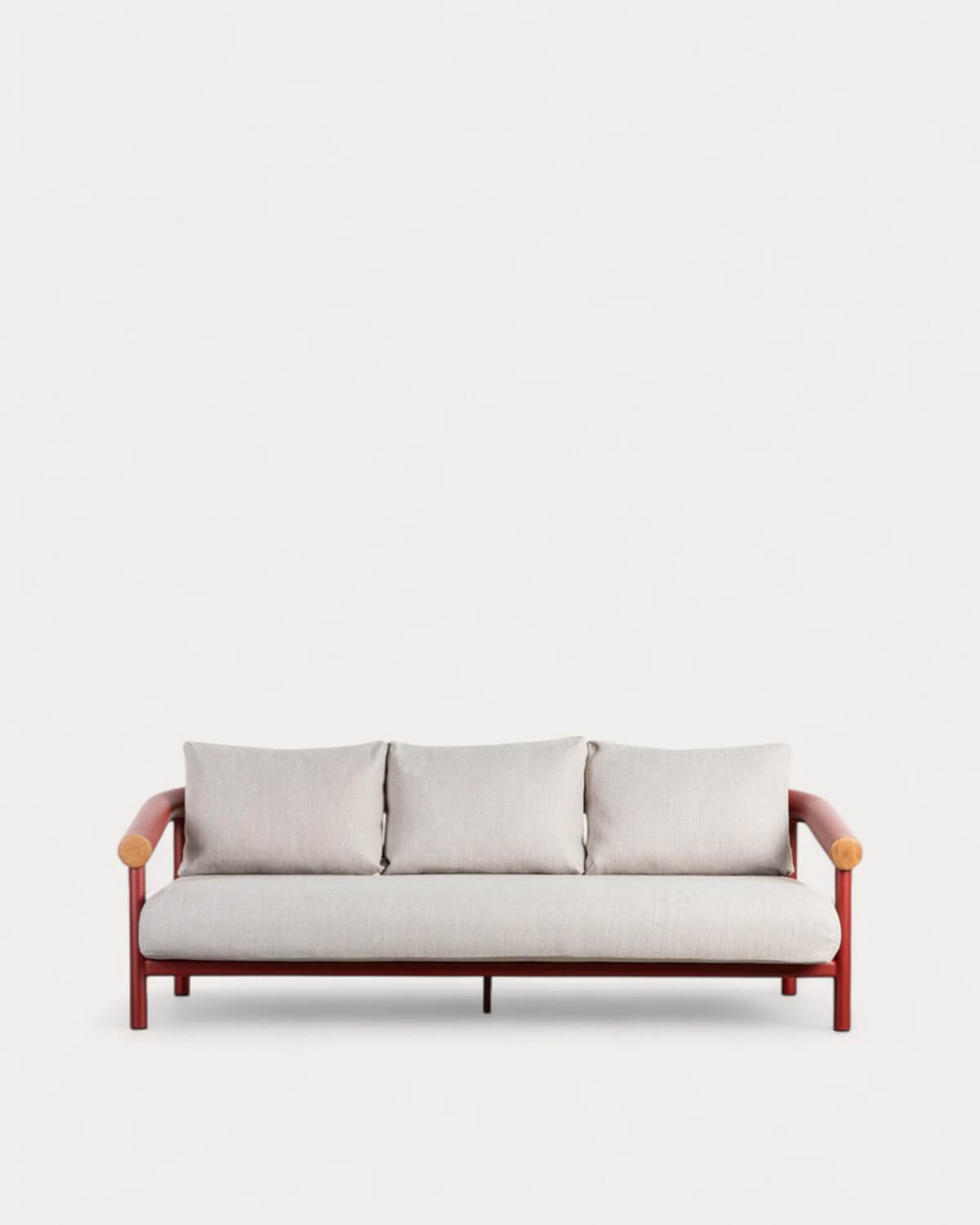 3-Sitzer-Gartensofa aus Aluminium mit Cheryl-Kissen, Galeriebild 1