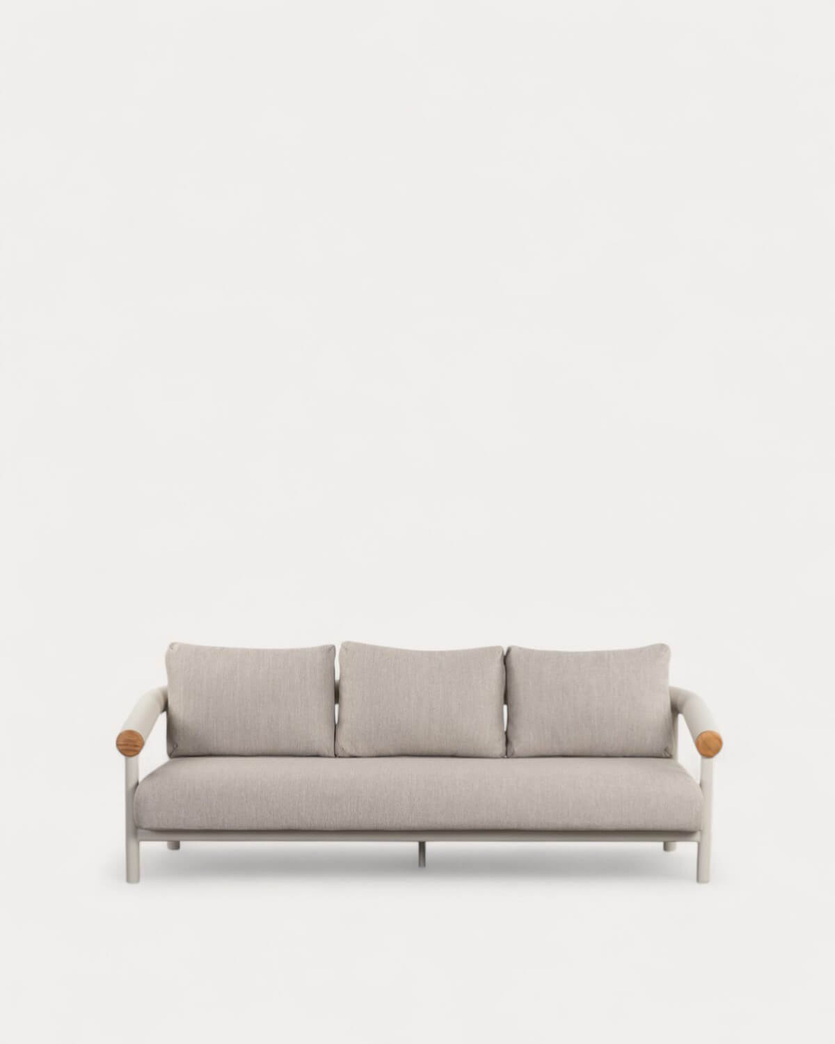 3-Sitzer-Gartensofa aus Aluminium mit Cheryl-Kissen, Galeriebild 1