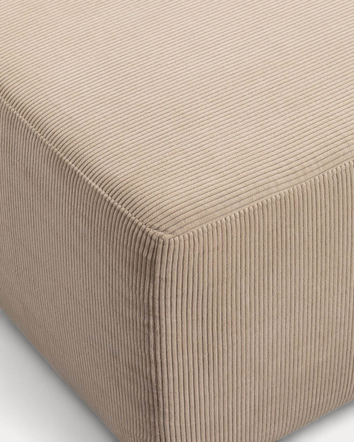 Vakuumverpackter Kordsamt-Pouf Grecia, Galeriebild 3