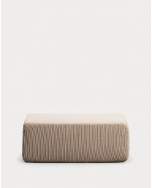 Vakuumverpackter Kordsamt-Pouf Grecia