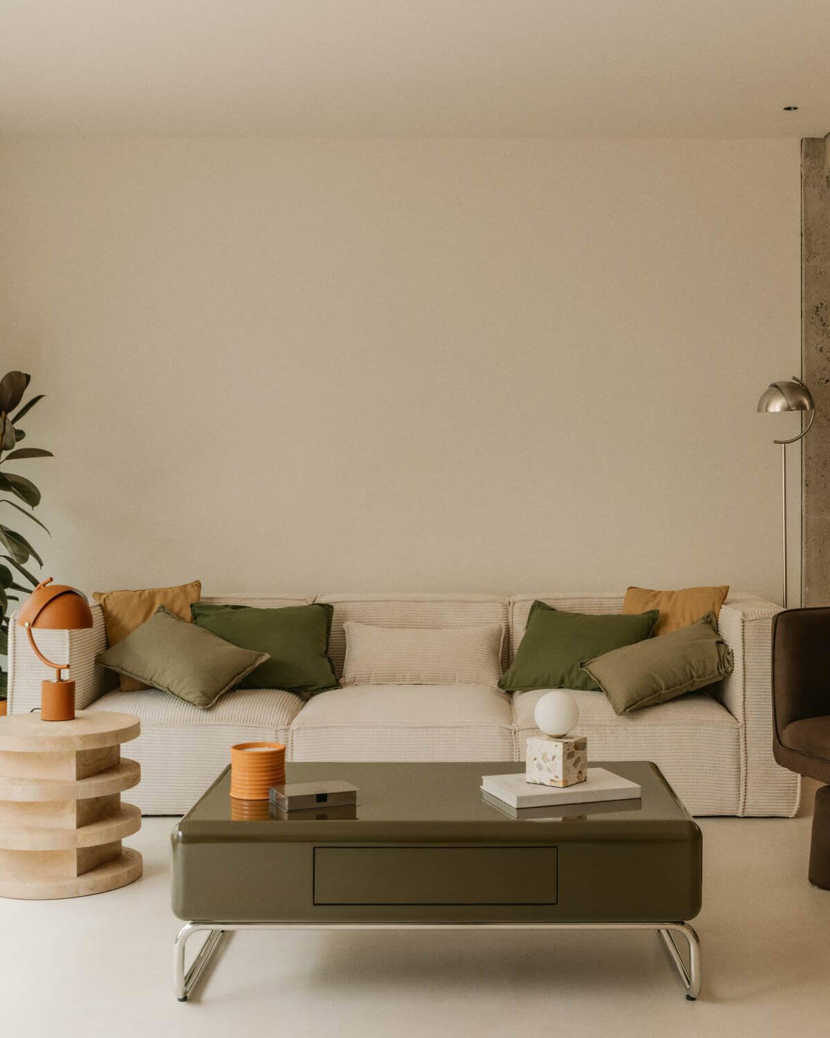 Modulares 3-Teiliges Sofa mit 2 Eckteilen und Sessel aus Dickem Cord Kilhe, Galeriebild 2