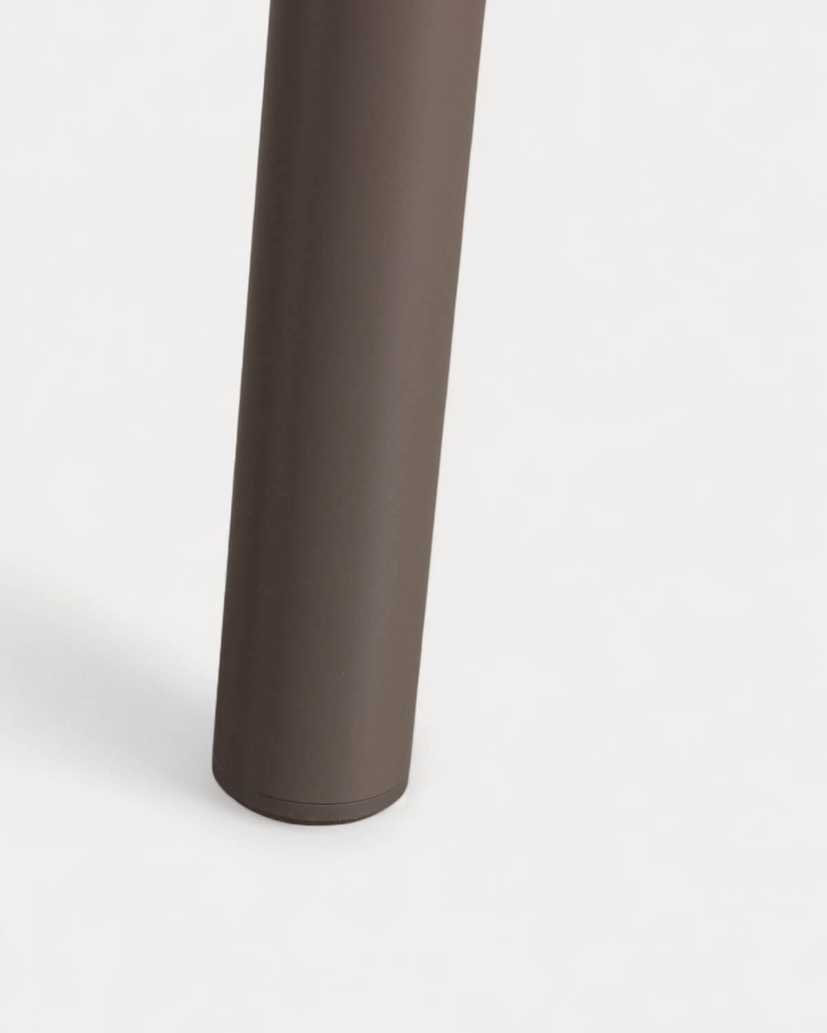 Rechteckiger Esstisch aus Aluminium und Glas (160x90 cm) Drian, Galeriebild 7