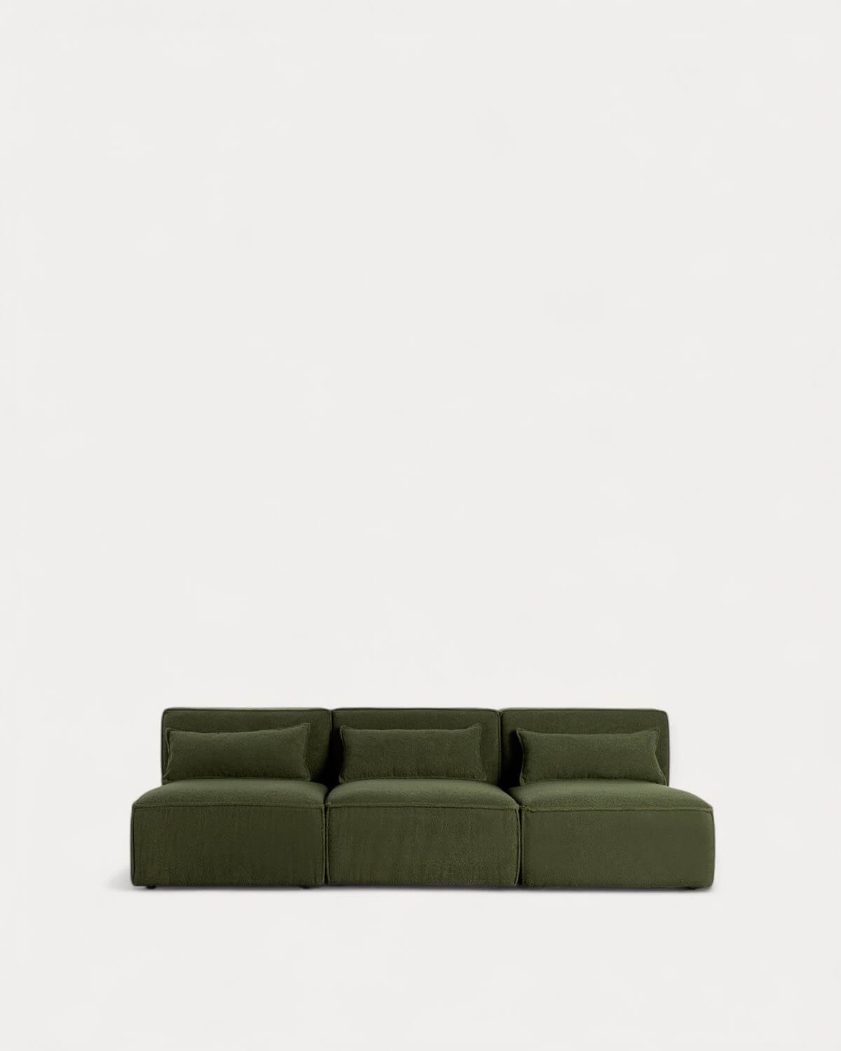 Modulares Sofa 3-Teilig aus Bouclé Stoff Kilhe
