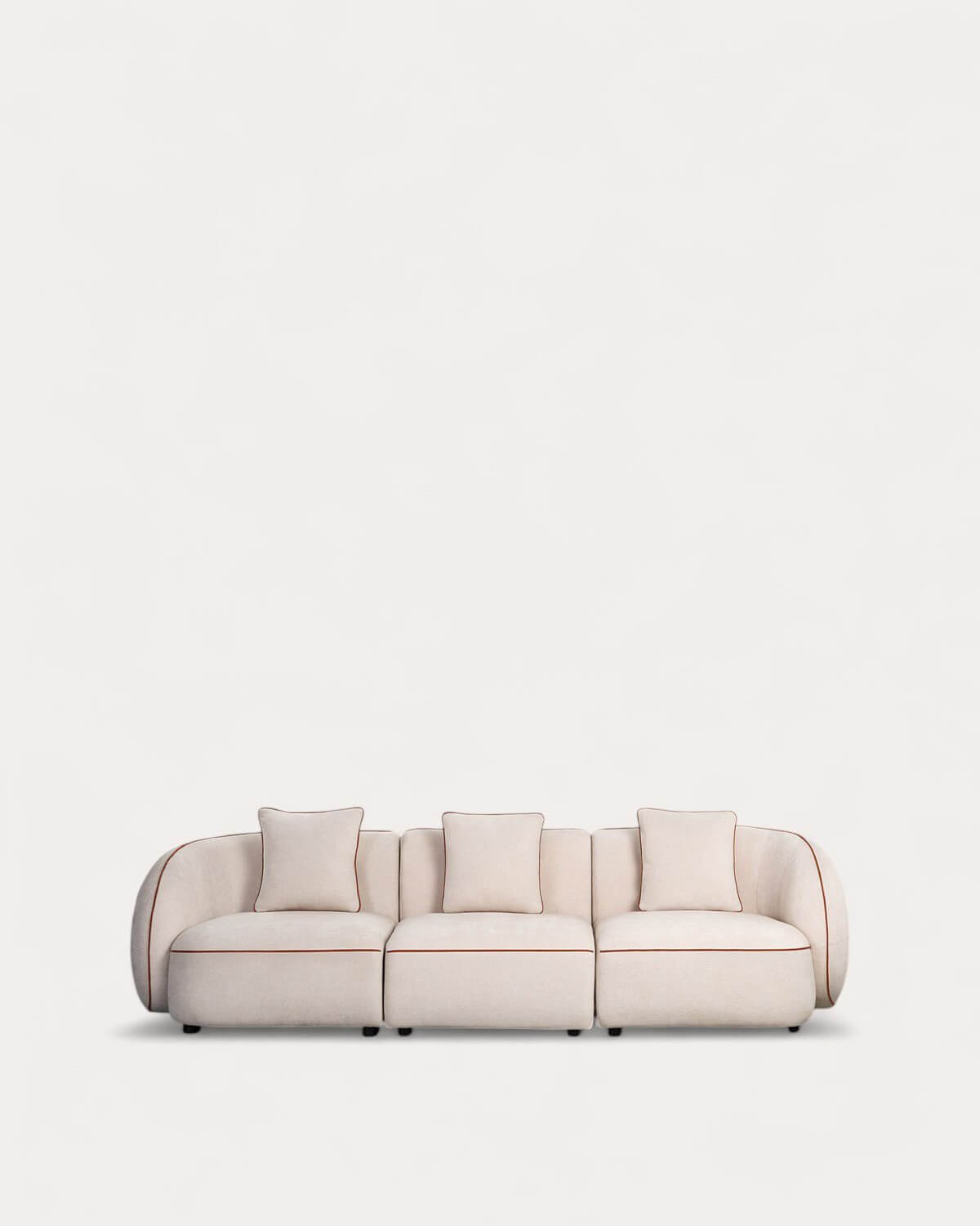 3-Teiliges Modulares Sofa mit 2 Ecken und Ilham-Stoffsessel, Galeriebild 1