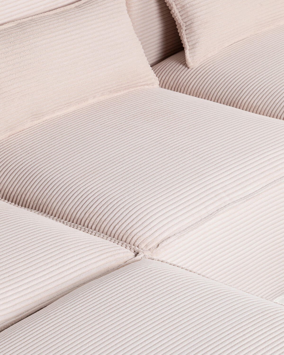 Modulares 3-Teiliges Sofa mit Dickem Kord-Puff Kilhe, Galeriebild 5