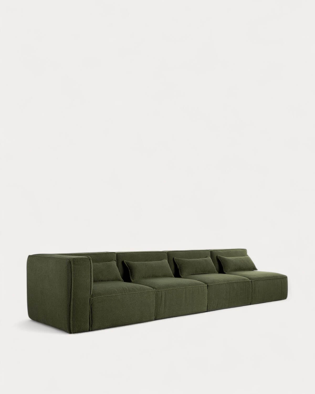 Modulares Sofa 4-Teilig mit 3 Sesseln aus Bouclé Stoff Kilhe, Galeriebild 1